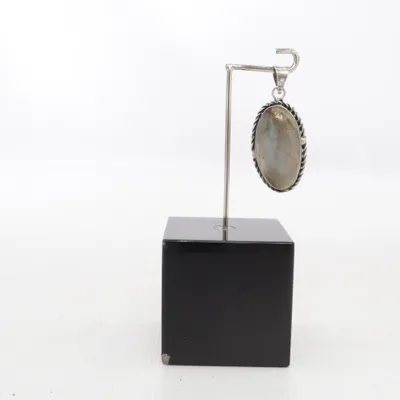 Pendentif (Gris, Bleu, Argent) de Edelstein Argent