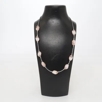 Halsband (Rosa, Silverfärgad) Silver