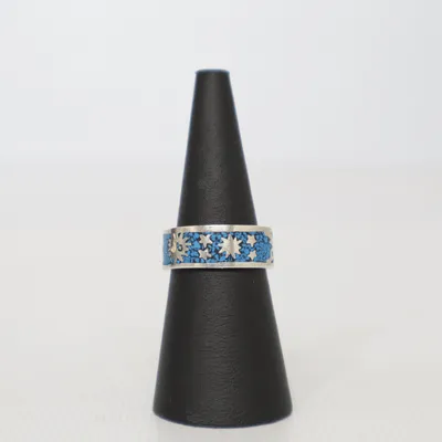Ring (Blå, Silverfärgad) Silver