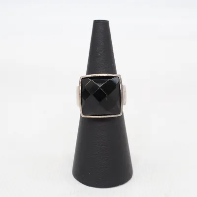 Bague (Noir, Argent) Argent