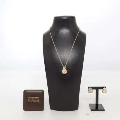 Smykkesæt (Guld) fra Christian Dior Ukendt metal
