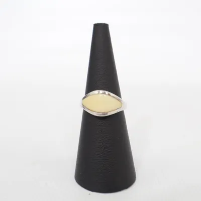 Ring (Silver, Beige) Silver