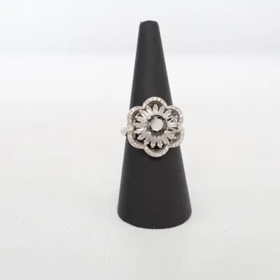 Ring (Zilver, Zwart) Zilver