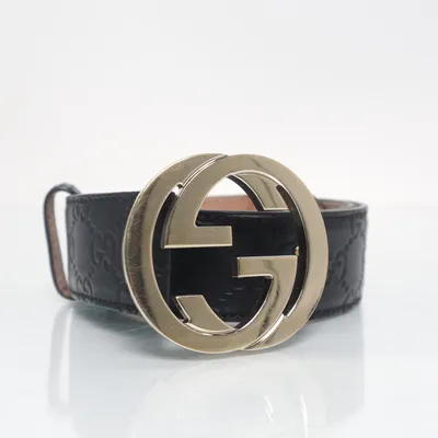 Bælte ( Interlocking GG ) fra Gucci Læder