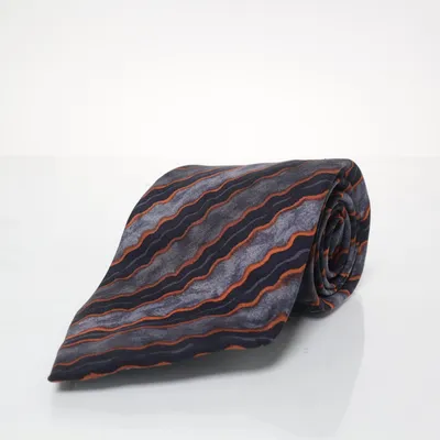 Stropdas (Zwart, Grijs, Oranje) van Kenzo Homme Zijde