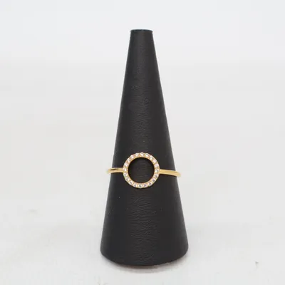 Ring (Guldfärgad, Transparent) från Chanti Silver