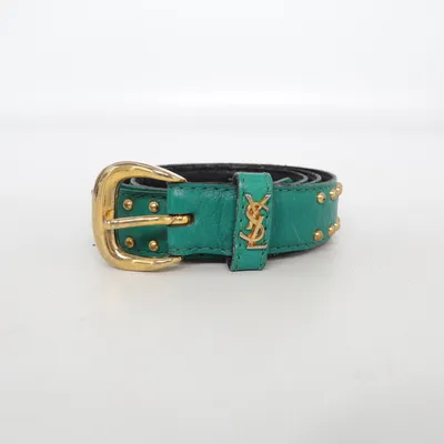 Ceinture (Vert) de Yves Saint Laurent Cuir