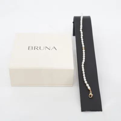 Armband (Weiß, Gold) von Bruna Silber