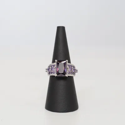 Ring (Silver, Purple) Silver
