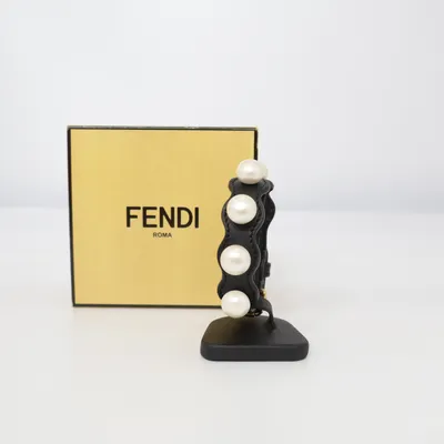 Bracelet (Noir, Blanc) de Fendi Métal inconnu