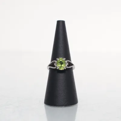 Ring (Zilver, Groen) Zilver