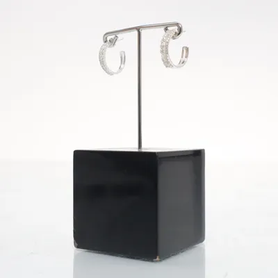 Earrings (Silver, Transparent) Silver