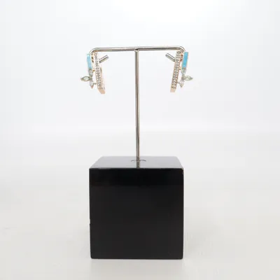 Boucles d'oreilles (Or, Turquoise) Or