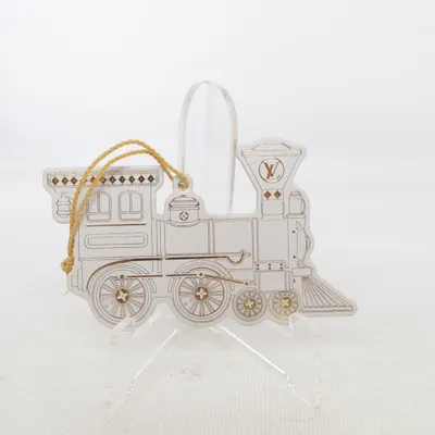 Weihnachtsbaumkugeln (Weiß, Gold) von Louis Vuitton
