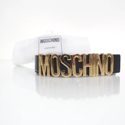 Riem (Zwart, Goud) van Moschino Leer