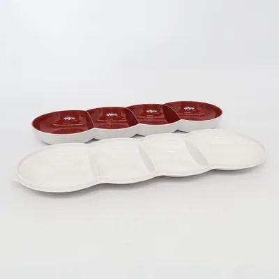 Plateau de service (Blanc, Rouge) de Tupperware