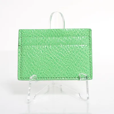 Card holder (Green) Faux leather