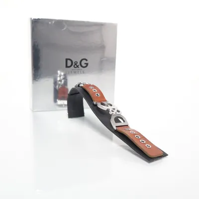 Armband (Silverfärgad, Brun) från Dolce & Gabbana Okänd metall