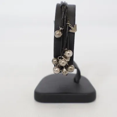 Armband (Zwart, Zilver) van Emporio Armani Zilver