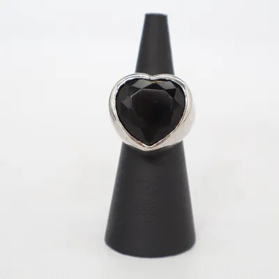 Ring (Sølv, Sort) fra OXXO Sølv