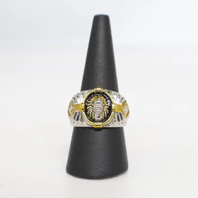 Bague (Argent, Or, Noir) Argent