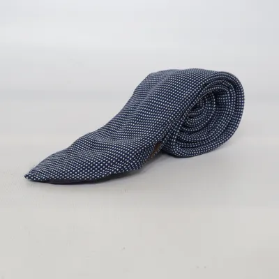 Cravate (Bleu, Blanc) de Hermès Soie