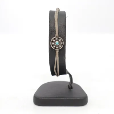 Bracelet (Gray, Turquoise, Silver) from Thomas Sabo Silver, Unknown metal