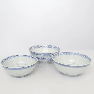 Bowl (Blue, White)