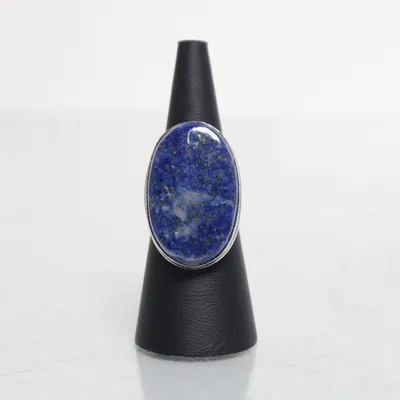 Bague (Bleu, Argent) de Edelstein Argent, Métal inconnu