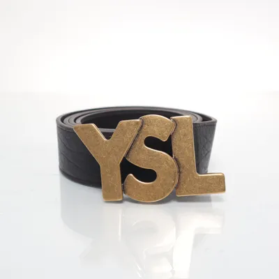 Riem (Bruin) van Yves Saint Laurent Leer