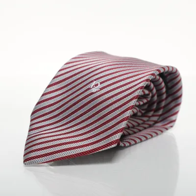 Stropdas (Rood, Grijs) van Christian Dior Polyester, Zijde