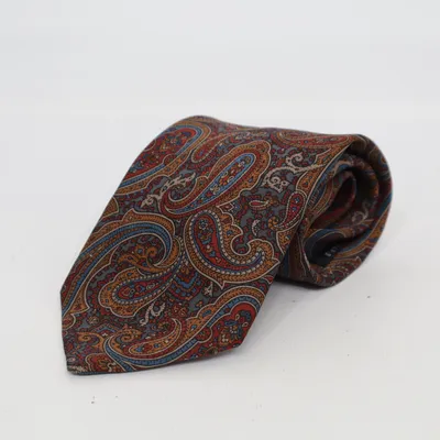 Stropdas (Bruin, Meerkleurig) van Christian Dior Monsieur Zijde