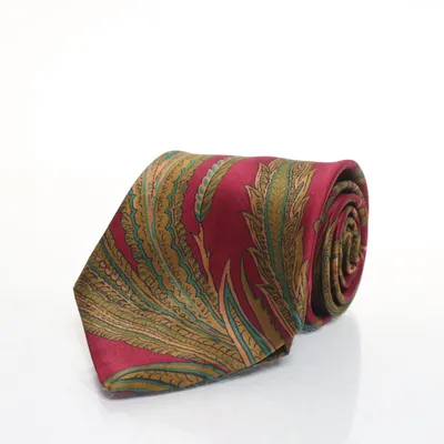 Tie (Red, Multicolored) from Lanvin Silk