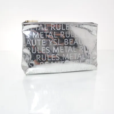 Sminkväska (Silverfärgad) från Yves Saint Laurent Beauté Bomull, Polyester, Polyuretan