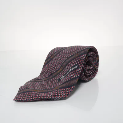 Cravate (Bleu, Rouge, Marron) de Etienne Aigner Soie
