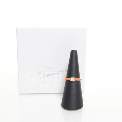 Ring (Silver, Orange) from Safira Silver