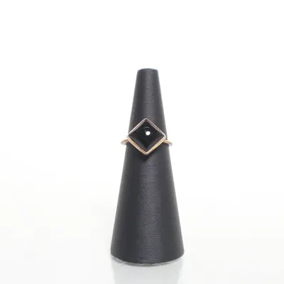 Ring (Goud, Zwart) Zilver