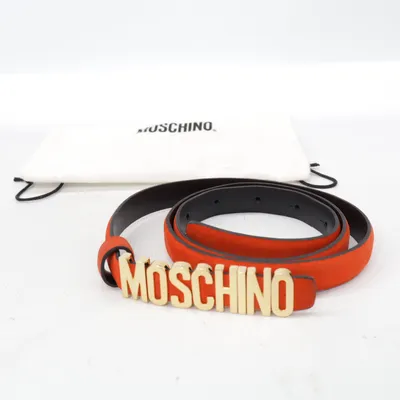Gürtel (Rot) von Moschino Leder