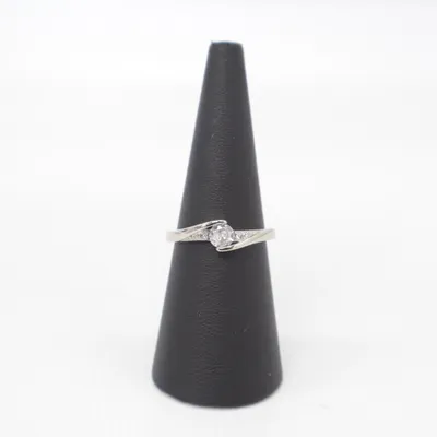 Ring (Echt Silber neu mit Zirkonia) Silver