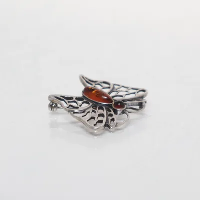 Broche (Orange) Sølv