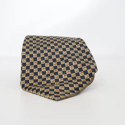 Tie (Blue, Brown) from Gucci Silk