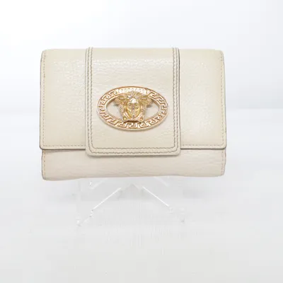 Portemonnee (Beige) van Versace Leer