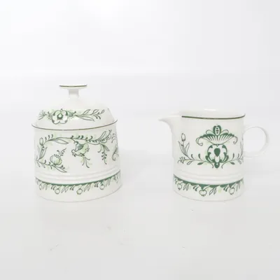 Service (Zuckerdose und Milchkännchen, Vintage Porzellan Friesland Jeverland Reepsholt ) van Melitta