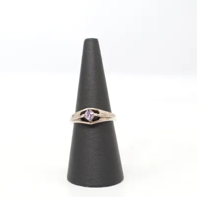 Bague (Argent, Violet) Argent
