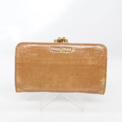 Portefeuille (Marron) de Miu Miu Cuir