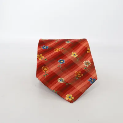 Tie (Red, Multicolored) from Kenzo Homme Silk