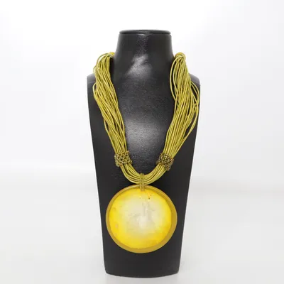 Ketting (Groen, Geel) Onbekend materiaal