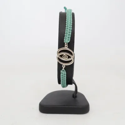 Bracelet (Vert, Argent) Argent, Métal inconnu