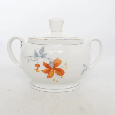 Sukkerskål (Artdeko Motiv in Orange ) fra Bavaria
