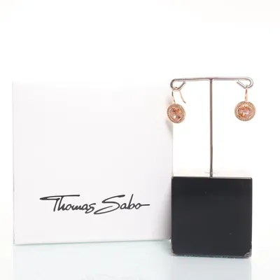 Earrings (Gold, Brown) from Thomas Sabo Silver